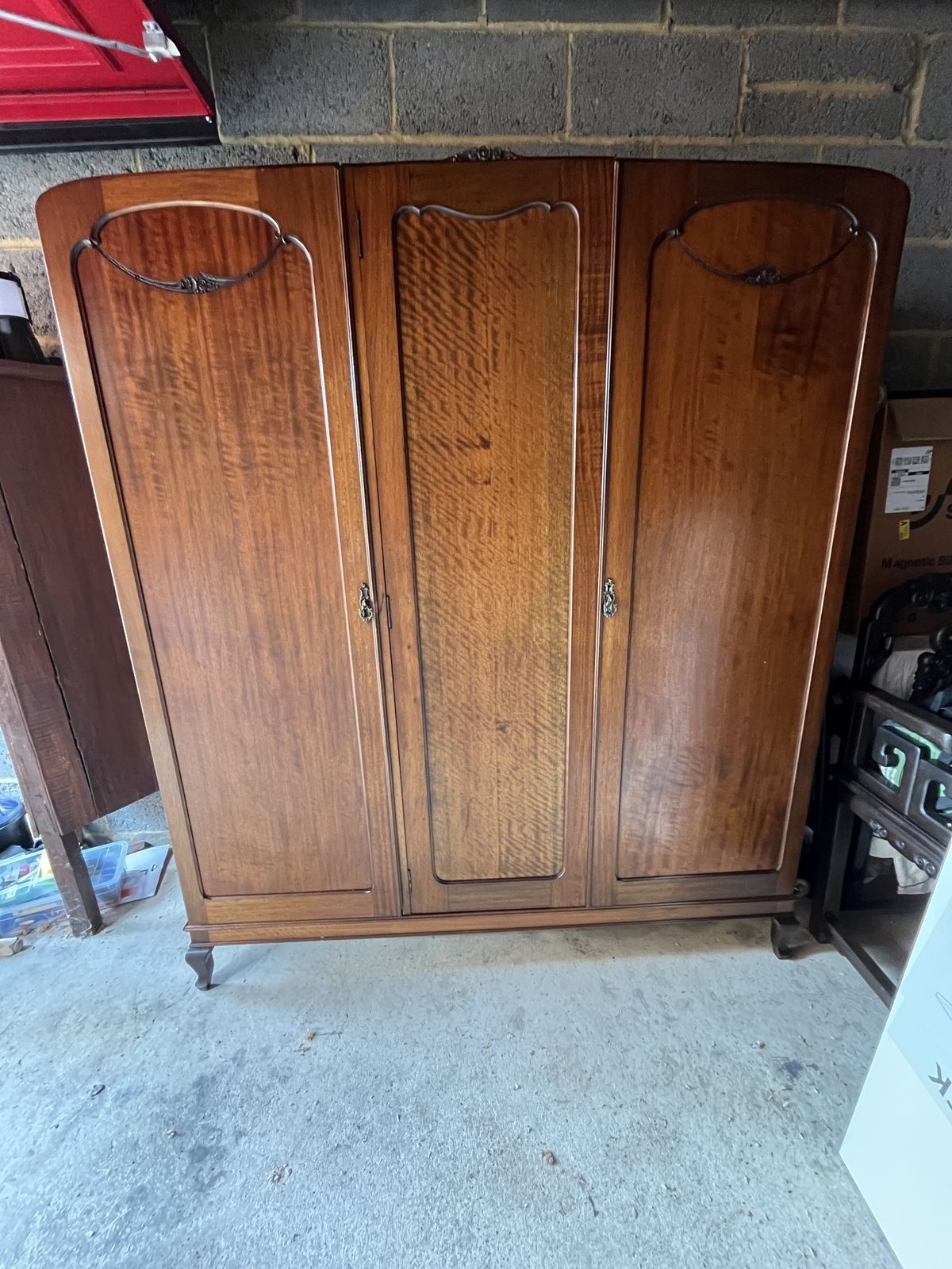 Edmund Rosenstengle Antique Wardrobe, 3 Drawers, Made In Australia 1955 photo Furniture