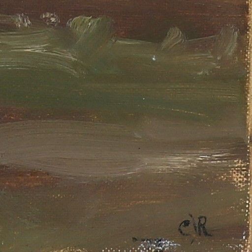 Oil On Board By C. J. Rice. Low Tide Morston photo furniture