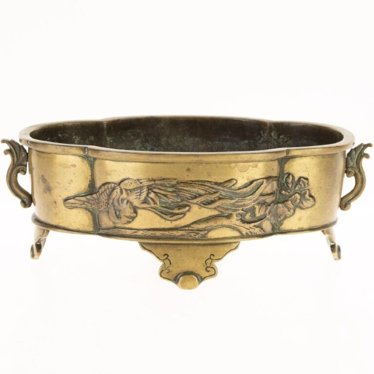 Antique Chinese Brass Dragon Incense Censer 19th Century photo Home Decor