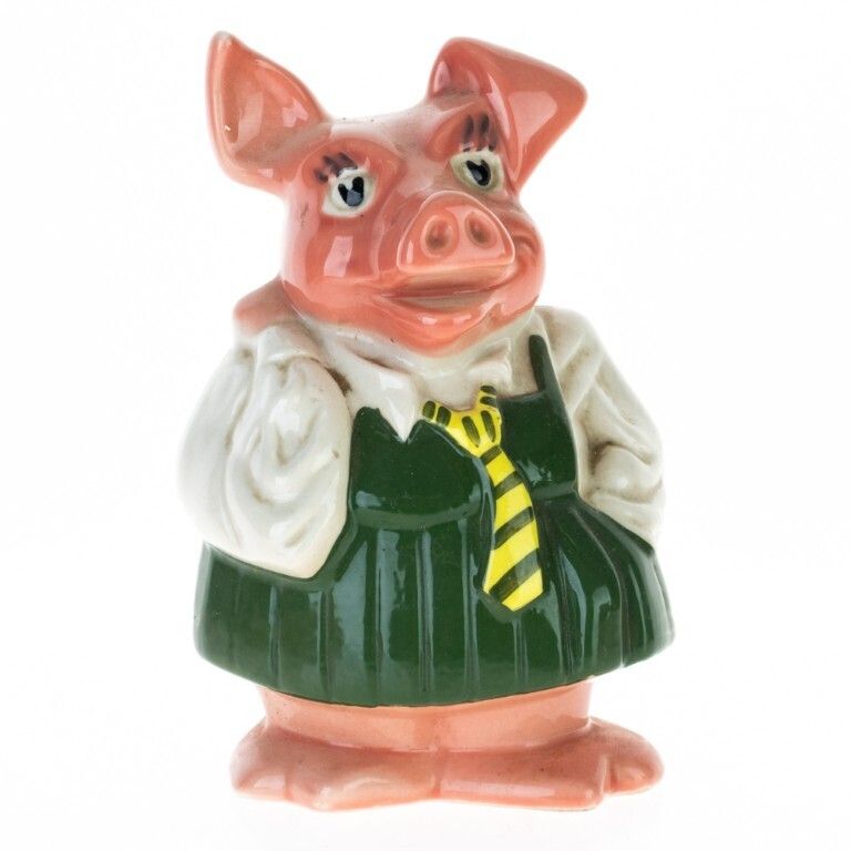 Wade’s English Ceramic Pottery Figural Piggy Coin Bank