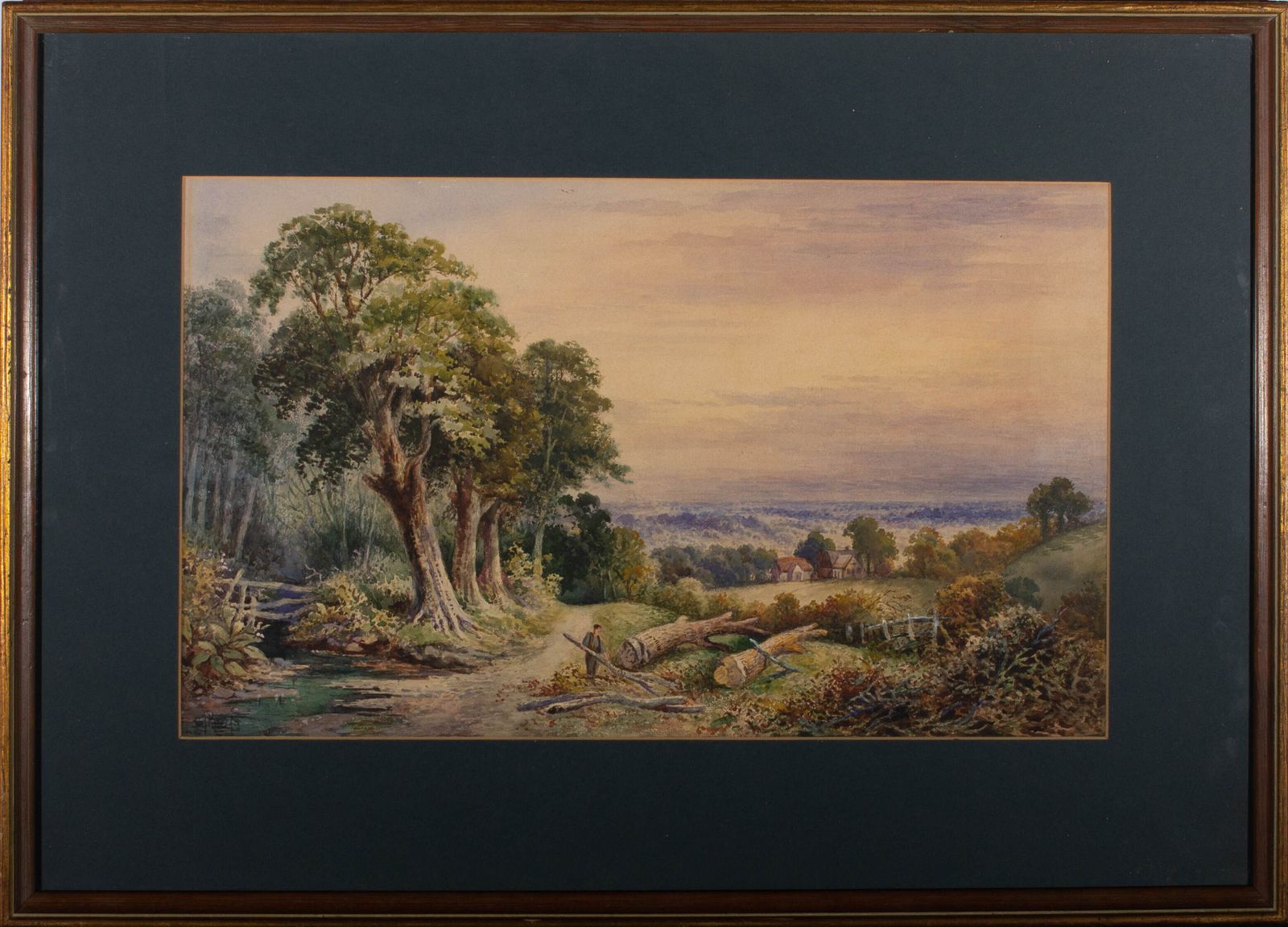 C.J. Keats   Early 20th Century Watercolour, Forester