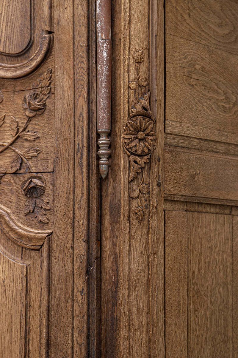 Rustic Antique French Marriage Armoire photo Furniture