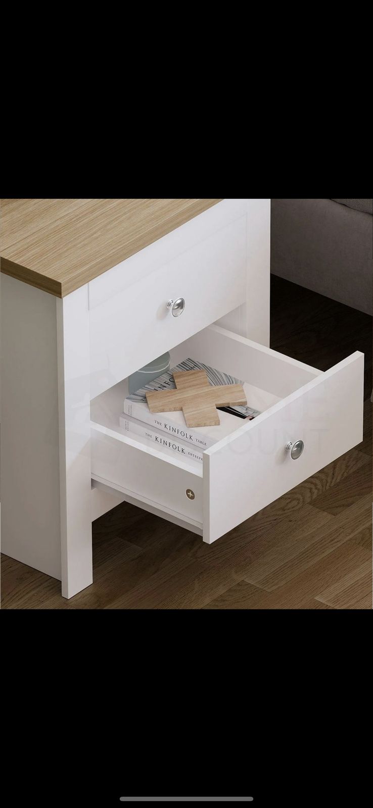 Arlington 2 Drawer Chest Of Drawers Storage Bedroom Furniture photo for sale