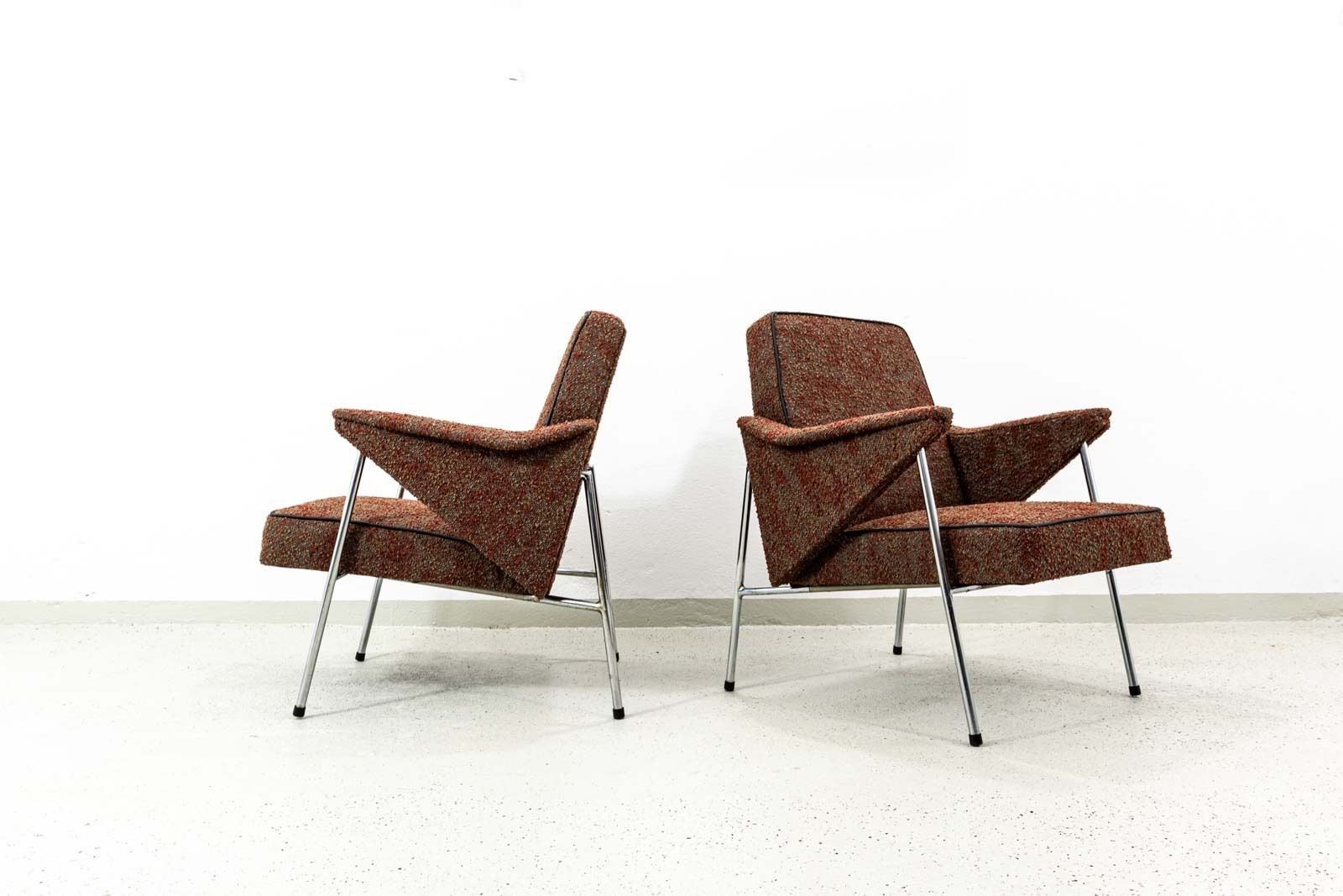 Vintage Armchairs “Bat” Poland, 1960’s, Set Of 2 photo vinterior