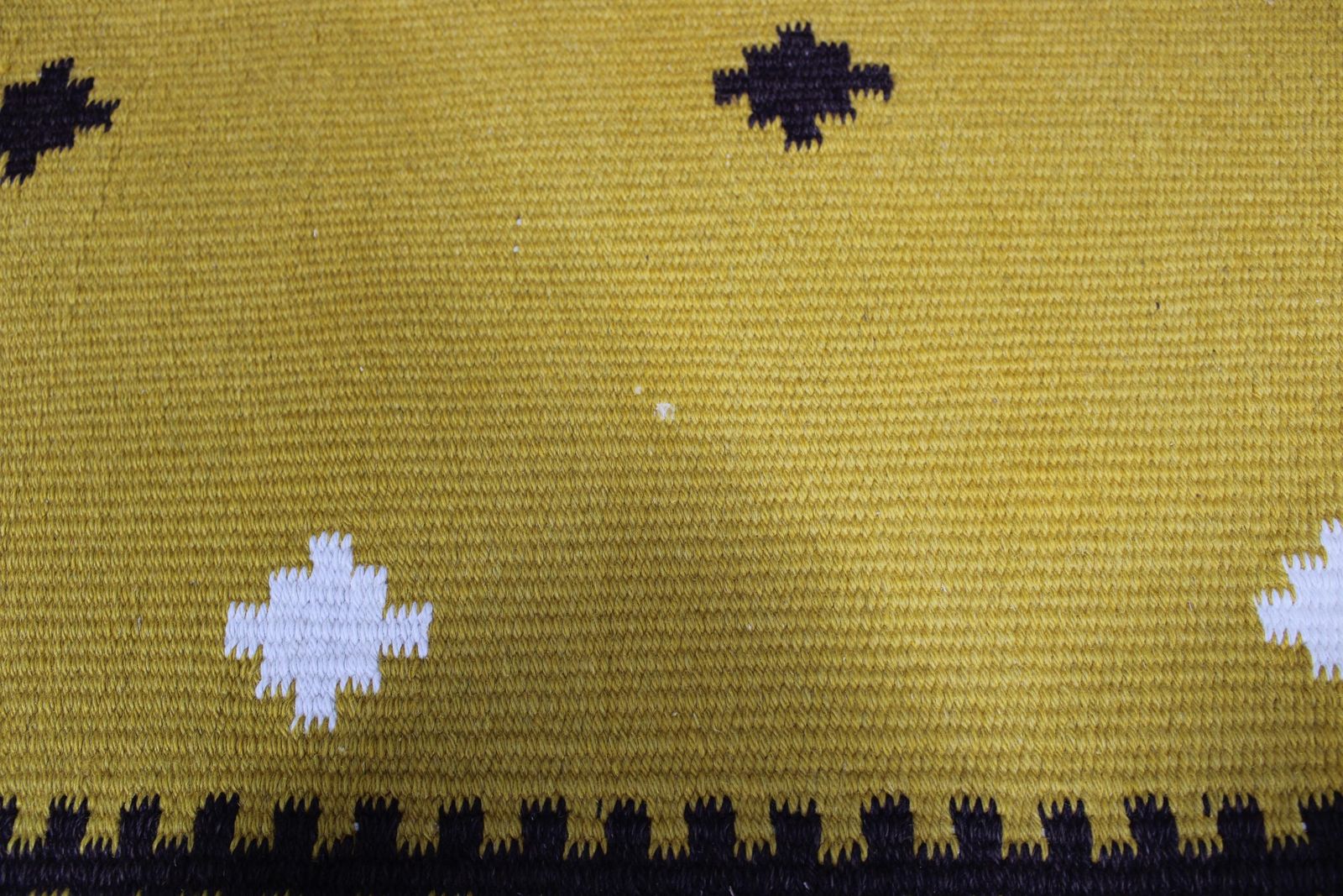 photo furniture 1950s Large Kilim Wool Rug, Czechoslovakia