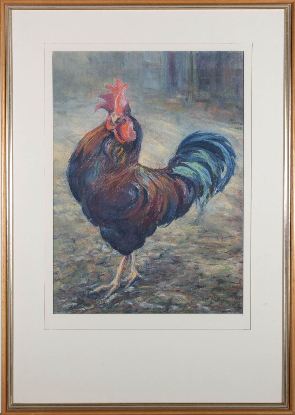 P.M. Pretty   20th Century Pastel, Lord Of The Farmyard