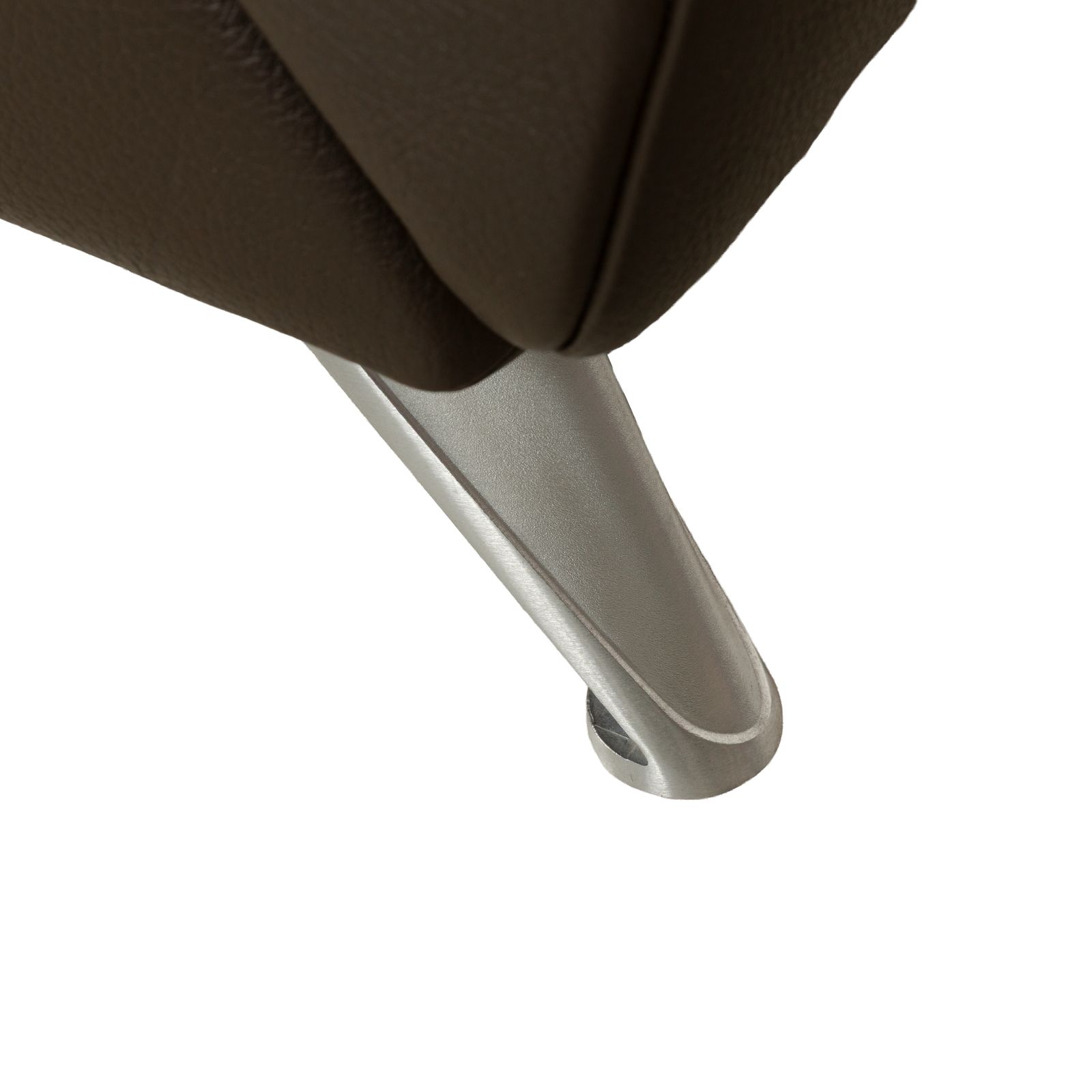 Fauteuil Jori Jr 8100 en cuir brun foncé, fonction manuelle photo 1452.0