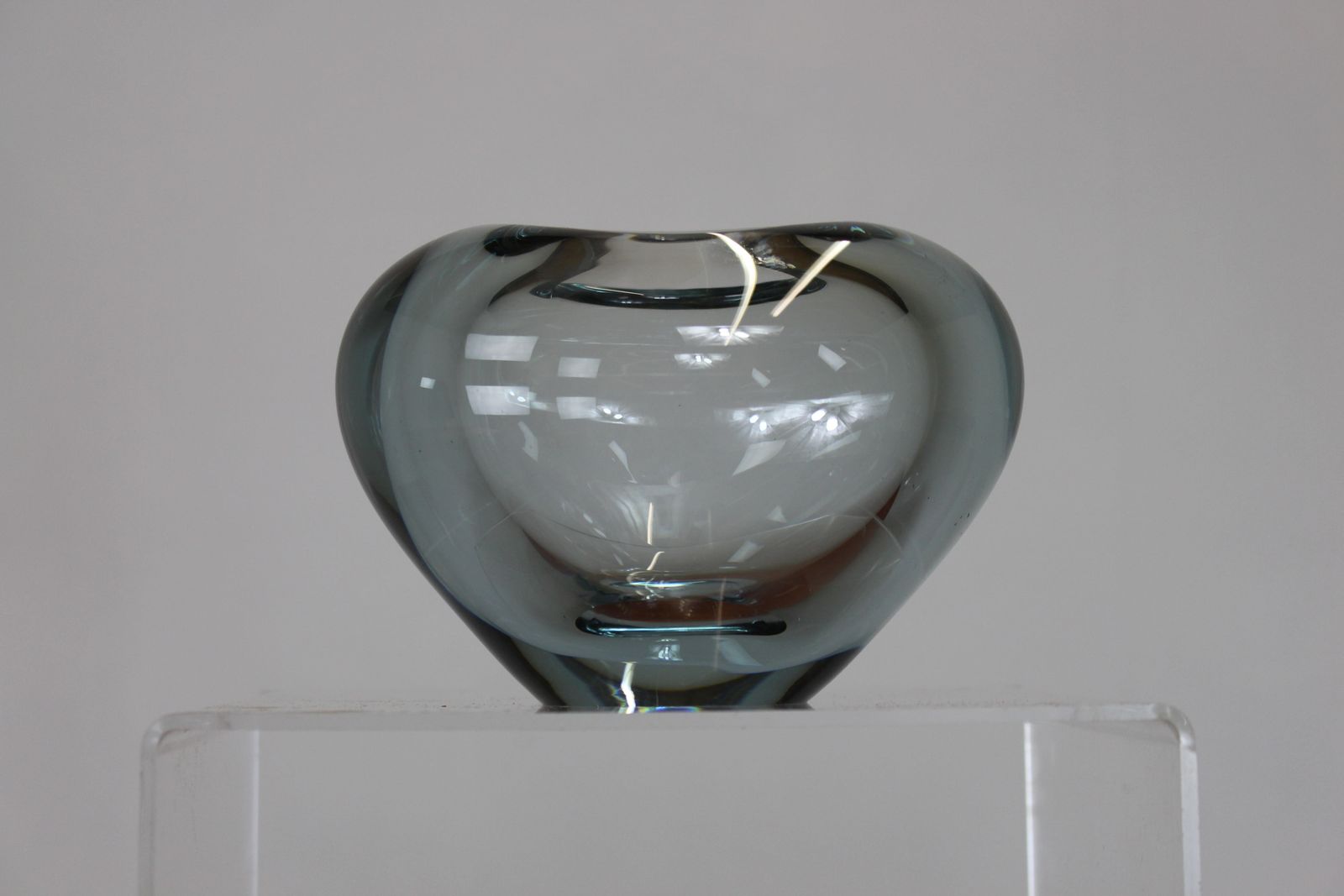 Group Of 3 Holmegaard Heart Minuet Vases C 1960 Per Lutken photo Home Decor