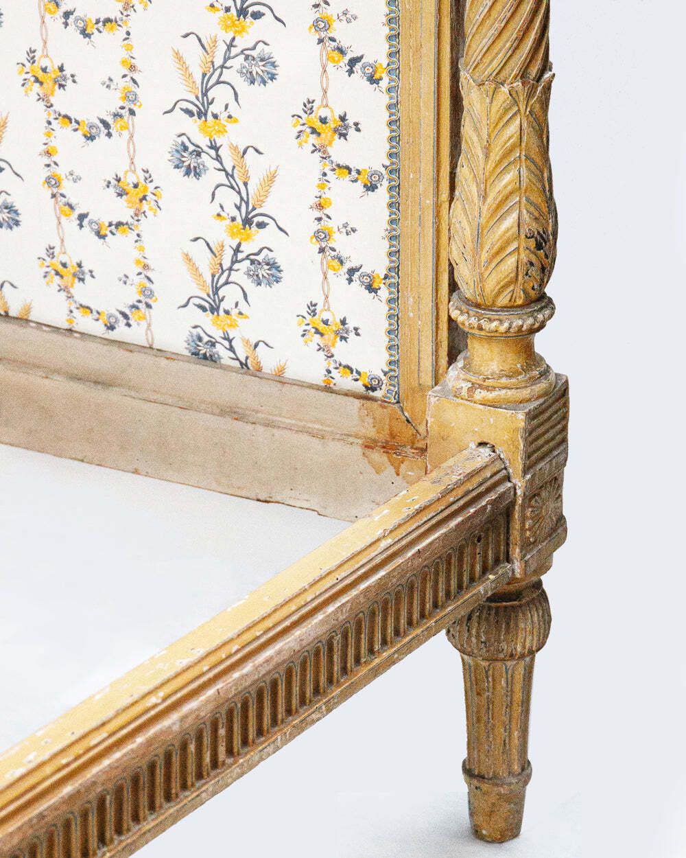 19th C Louis XVI Style Carved And Painted Daybed Bed Frame photo 2480.0
