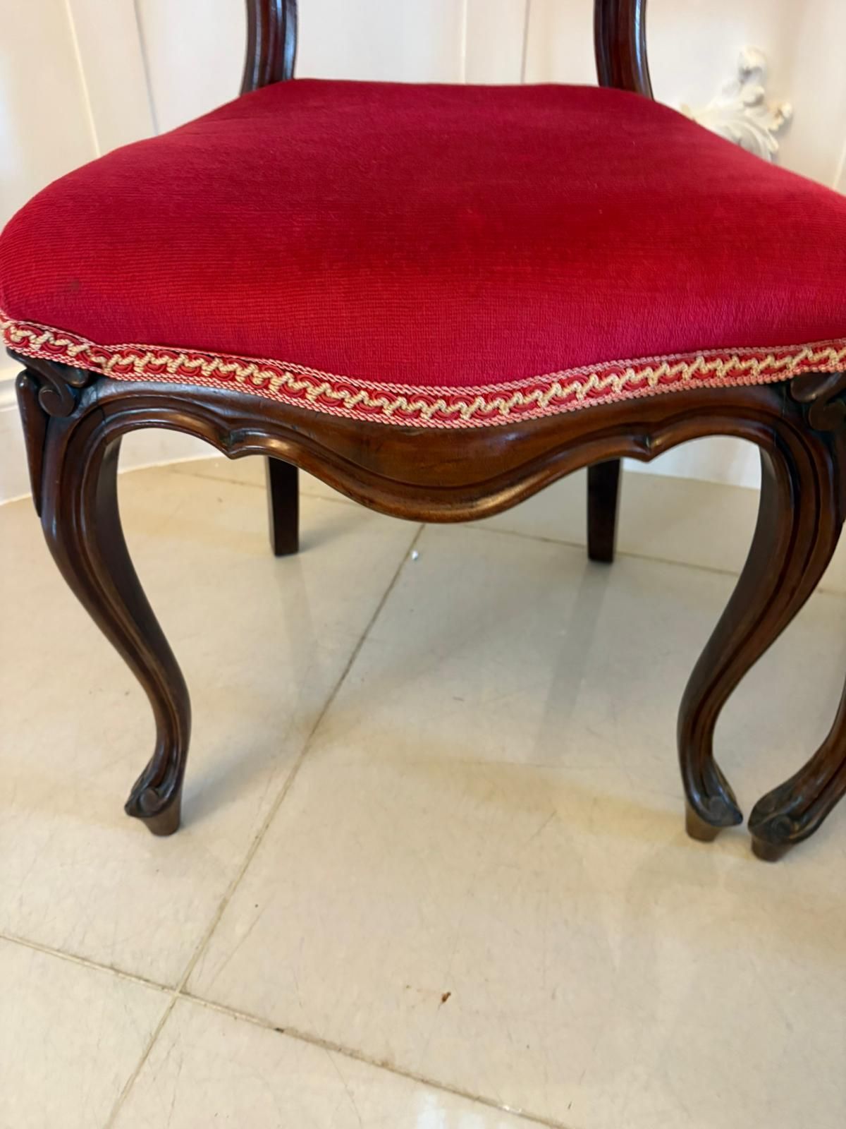 Outstanding Quality Set Of 10 Antique 19th Century Carved Mahogany Dining Chairs photo for sale