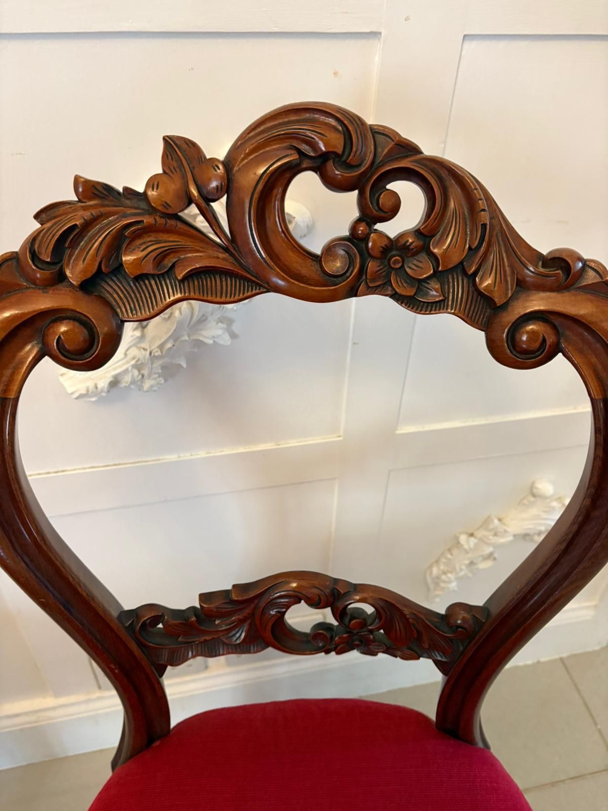 6995.0 Outstanding Quality Set Of 10 Antique 19th Century Carved Mahogany Dining Chairs photo