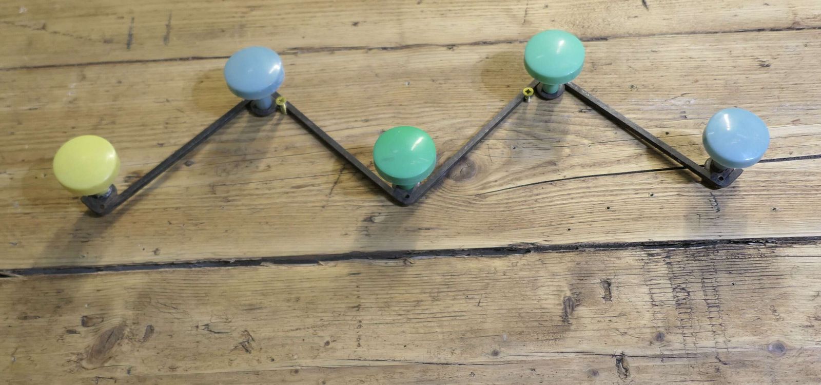 1950s Retro Style French Black W Coat Hooks photo furniture