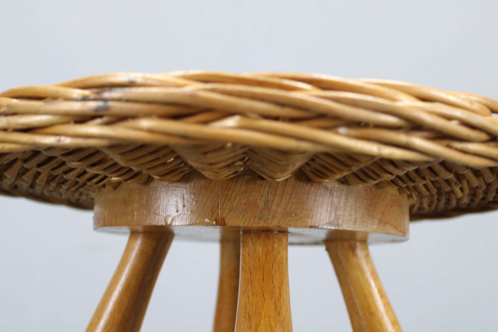 1970s Jan Kalous Wooden Stool For Uluv, Czechoslovakia photo vinterior