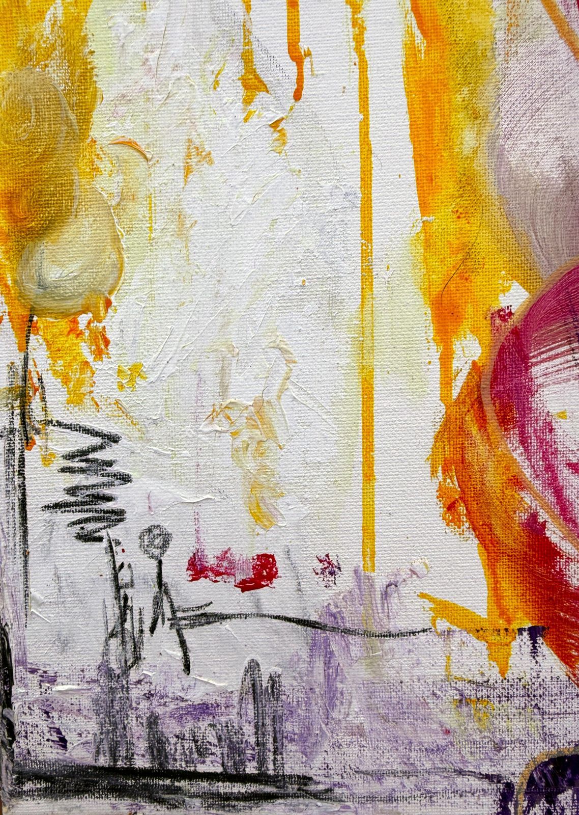 Nerea Chaos War And Peace Acrylic On Canvas Painting 2025 photo furniture
