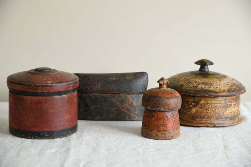 Indian Woodenware Pots, Oriental