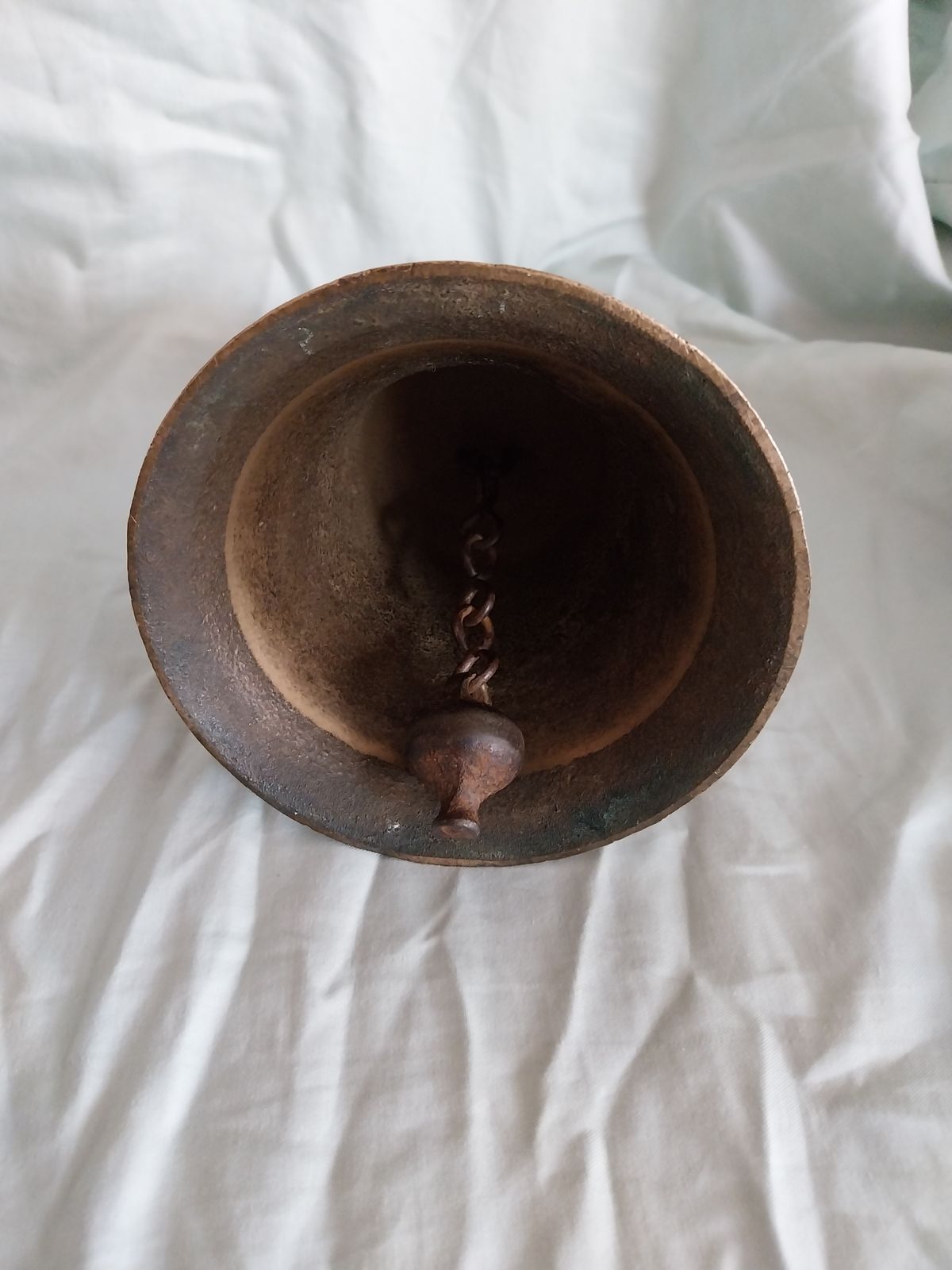 Brass Hand Bell / Bronze Railway Handbell Lms. 1930s. photo 145.0
