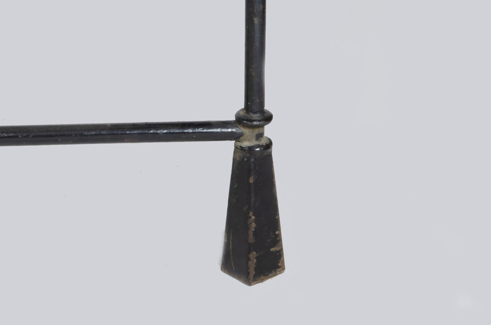 Early 20th Century French Expressionist Rectangular Iron Coffee Table With Glass Top In The Manner Of The Giacometti Brothers photo furniture