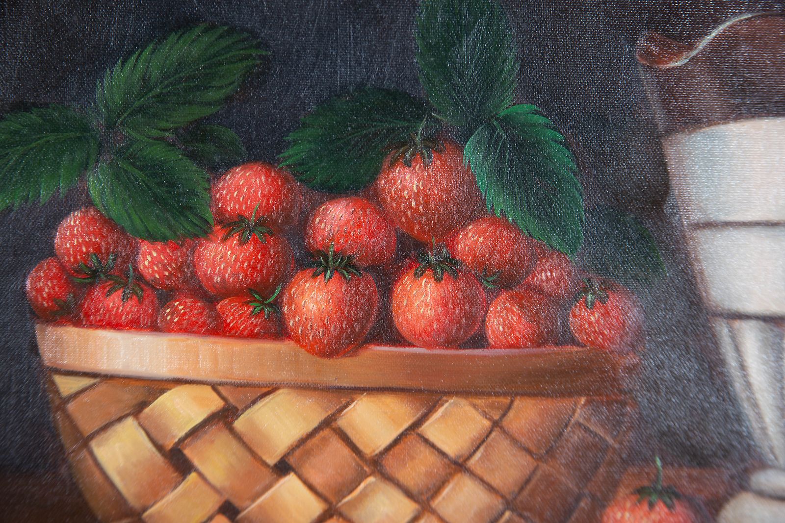 K. Mills   20th Century Oil, Strawberries And Cream photo Art