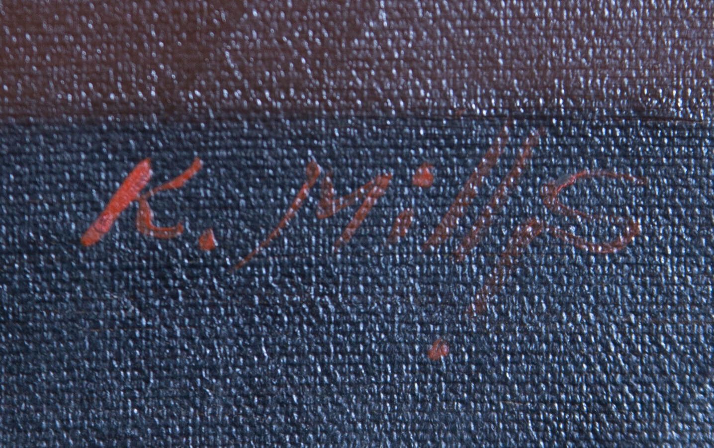K. Mills   20th Century Oil, Strawberries And Cream photo vinterior