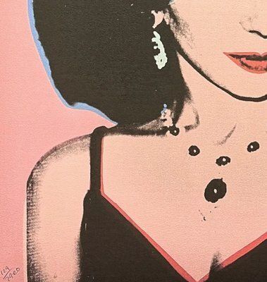 Andy Warhol, Portrait Of A Celebrity In Pink, 1980s, Print photo for sale