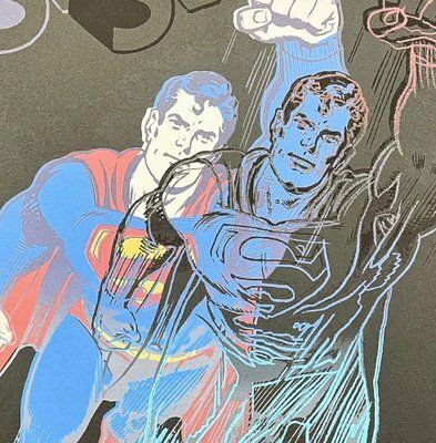 Andy Warhol, Superman Blue Black , 1980s, Print photo furniture