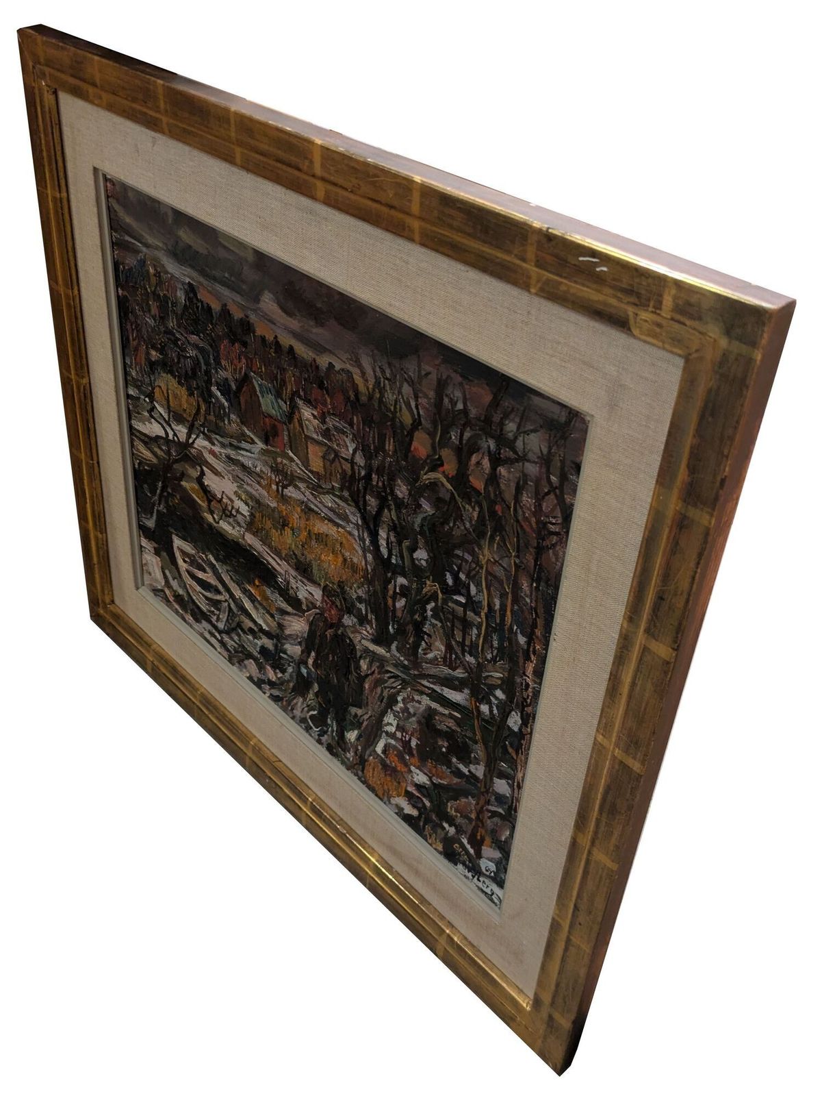 Olle Nordberg 'Figure In A Winter Landscape' photo for sale