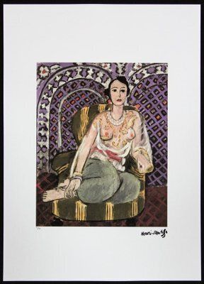 Henri Matisse, Figurative Lithograph: Odalisque, Paper & Ink And Pencil , 1980s, Ink & Paper