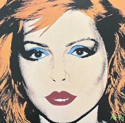 Andy Warhol, Debbie Harry Orange, 1980s, Print photo furniture