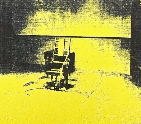 Andy Warhol, Electric Chair Yellow, 1980s, Print photo furniture