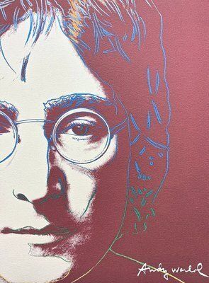 Andy Warhol, John Lennon Red Brown, 1980s, Print photo for sale