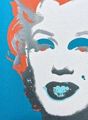 Andy Warhol – Crimson & Azure Marilyn photo for sale