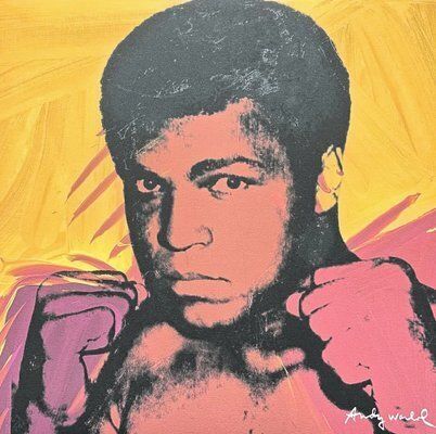 Andy Warhol, Muhammad Ali Yellow, 1980s, Print