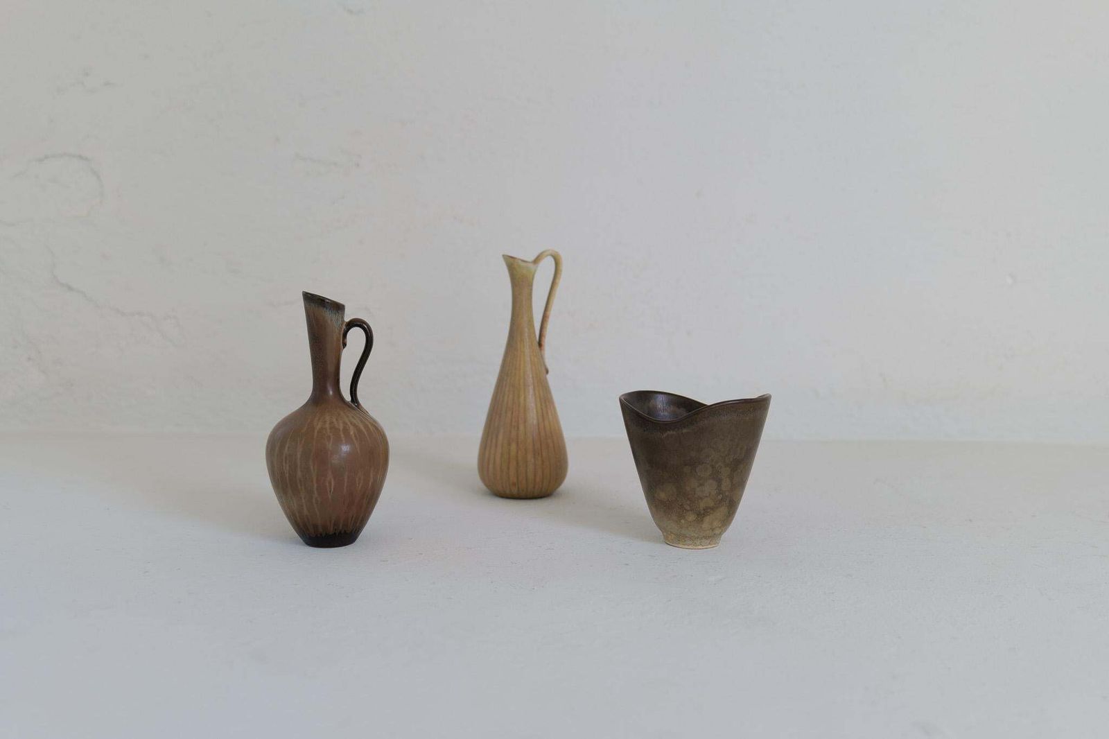 2061.0 Collection Of 3 Ceramic Vessels By Gunnar Nylund Rörstrand Sweden, 1950s photo