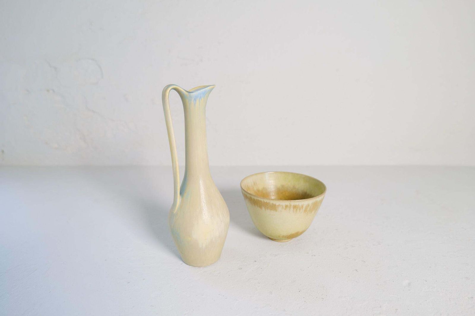 Collection Of 2 Ceramic Vessels By Gunnar Nylund Rörstrand Sweden, 1950s photo vintage
