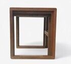 G Plan Teak Nest Of Tables Mid Century Retro Quadrille Chequered Tops photo Furniture
