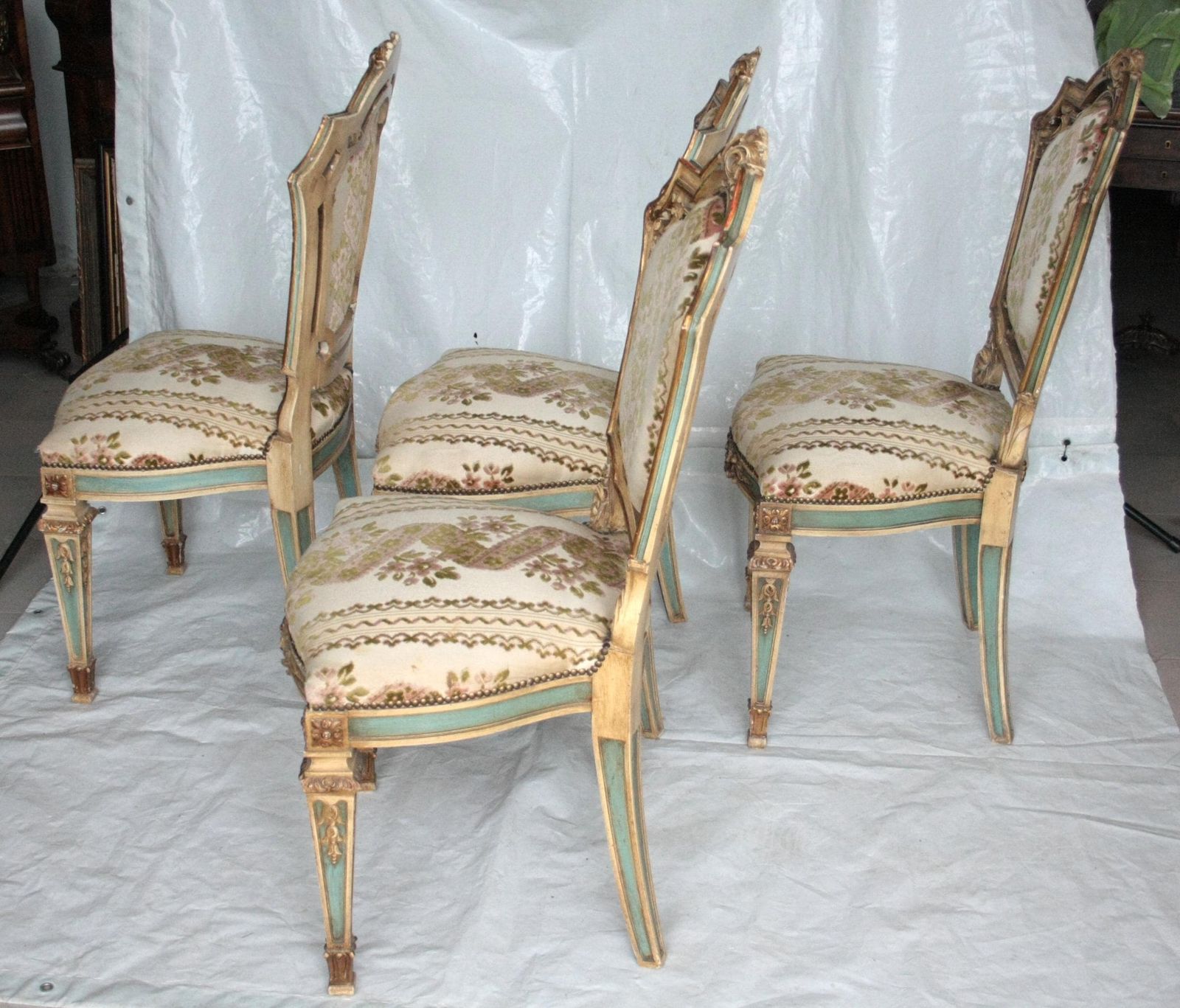 Set Of 4 Napoleon III Chairs, Second Half Of The Nineteenth Century, France photo 1150.0