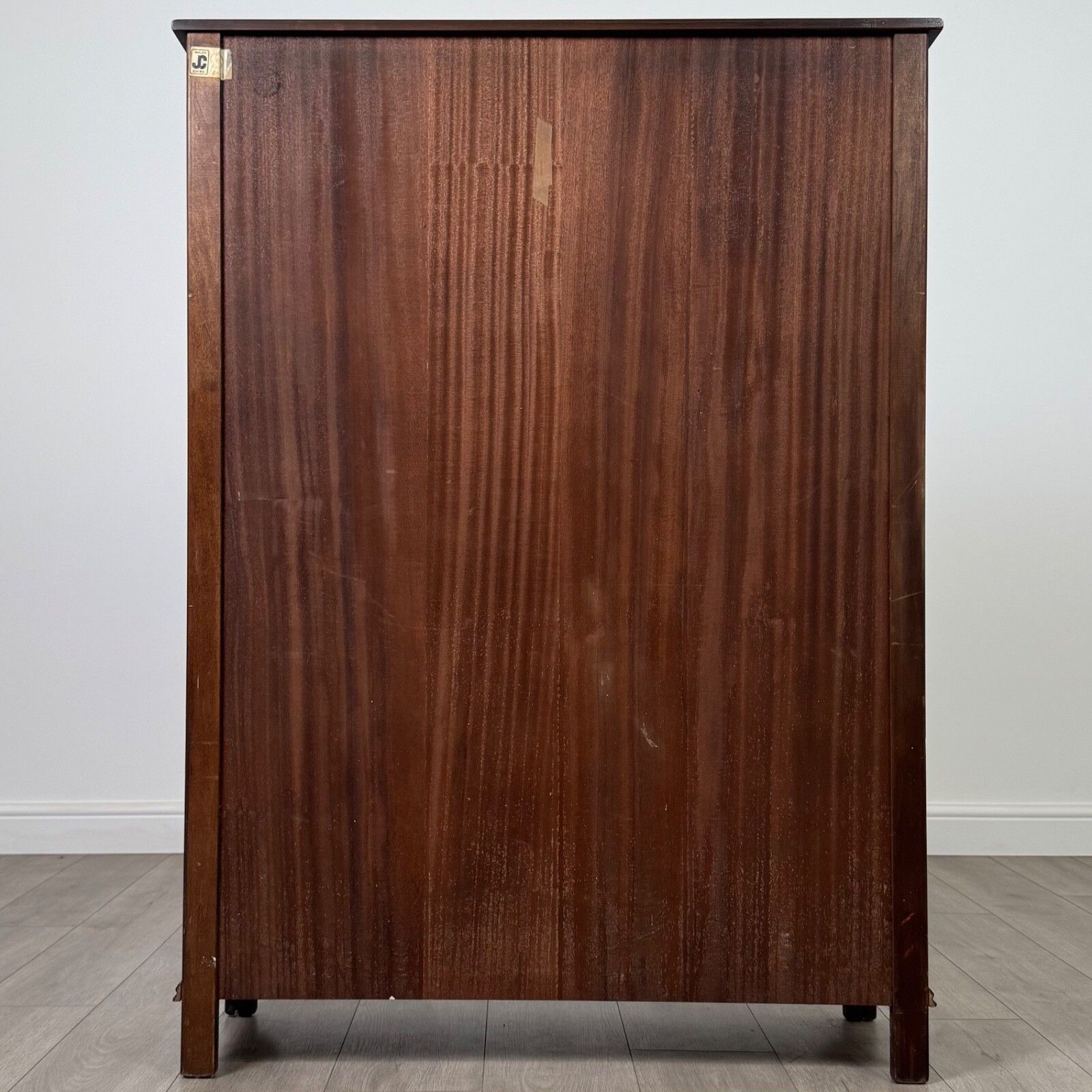 Antique 20th Century Linenfold Display Cabinet In Oak photo buy
