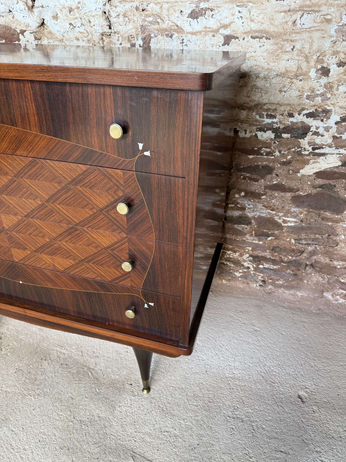 Italian Chest Of Drawers , Mid Century photo for sale