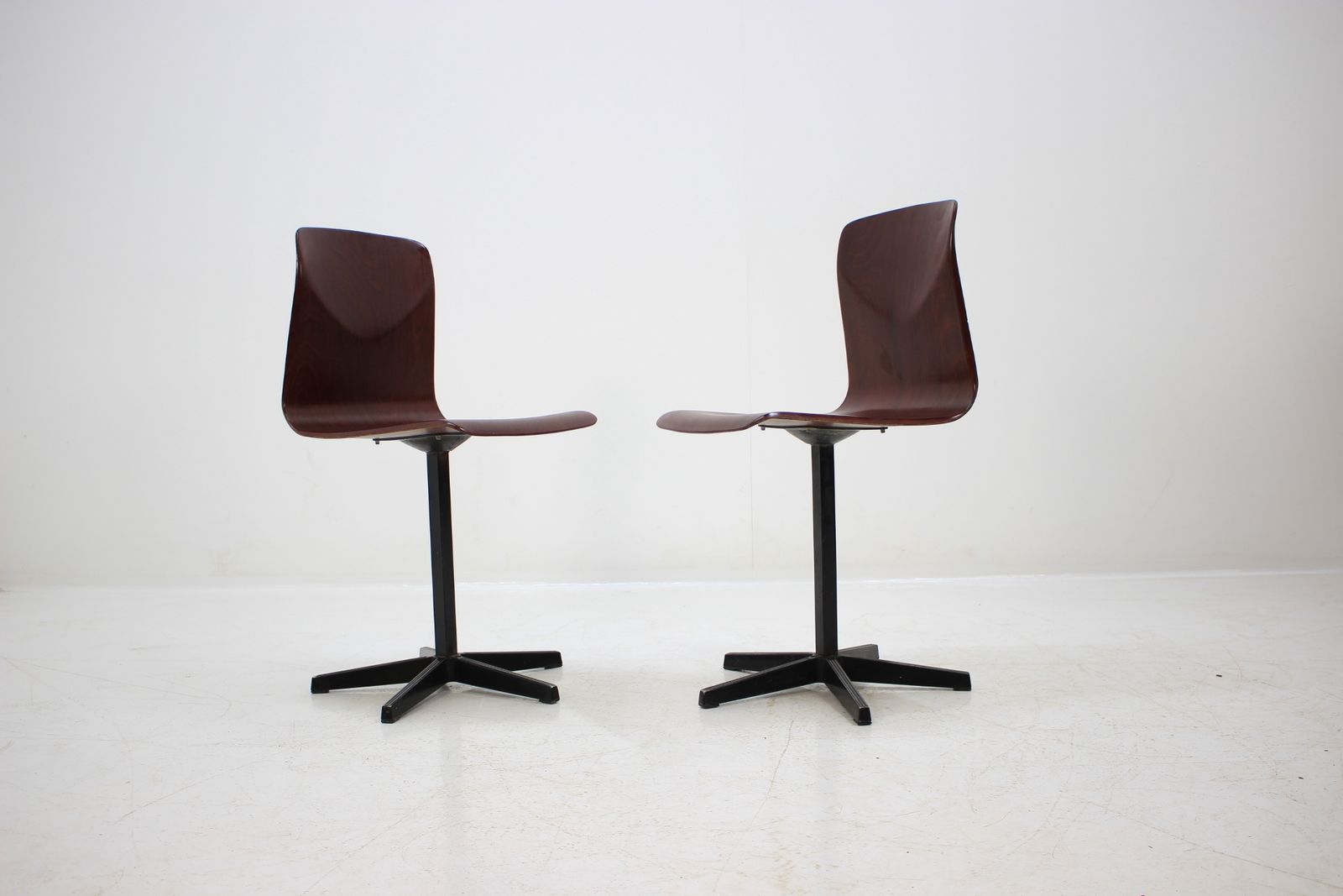 Pair Of Midcentury Industrial Style Chairs, Elmar Flötotto For Pagholz, 1970s