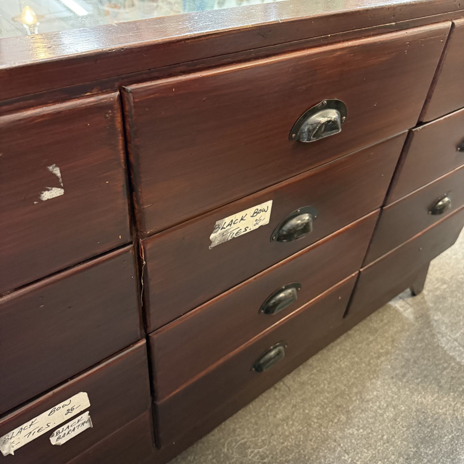Early 20th. Century British Oak Haberdashery Cabinet Eton School photo Furniture