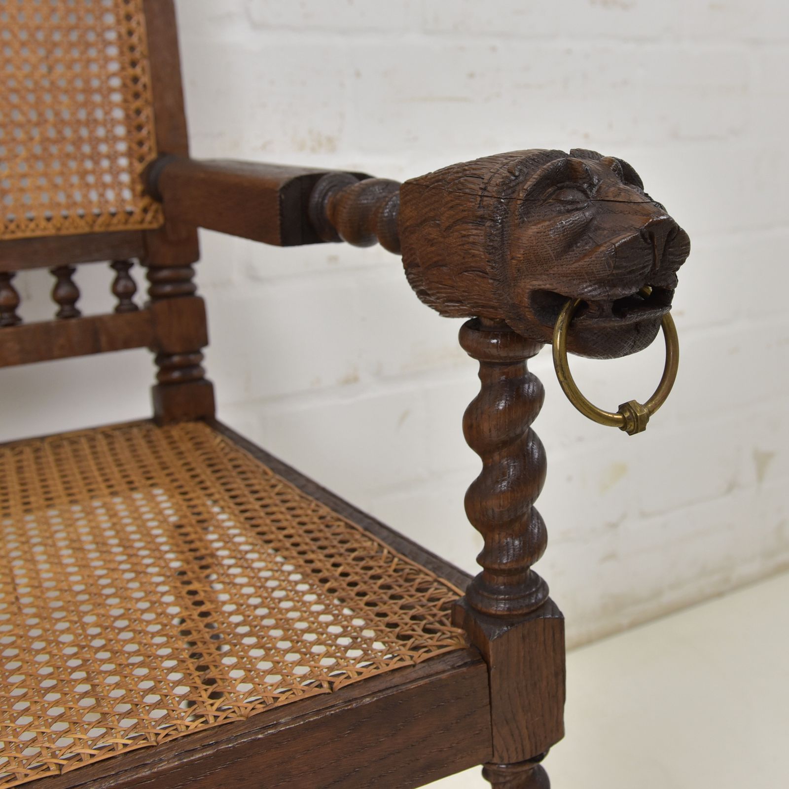 Antique! Pair Of Armchairs Restored From The Wilhelminian Period Around 1880. Solid Oak Armchairs. photo Furniture