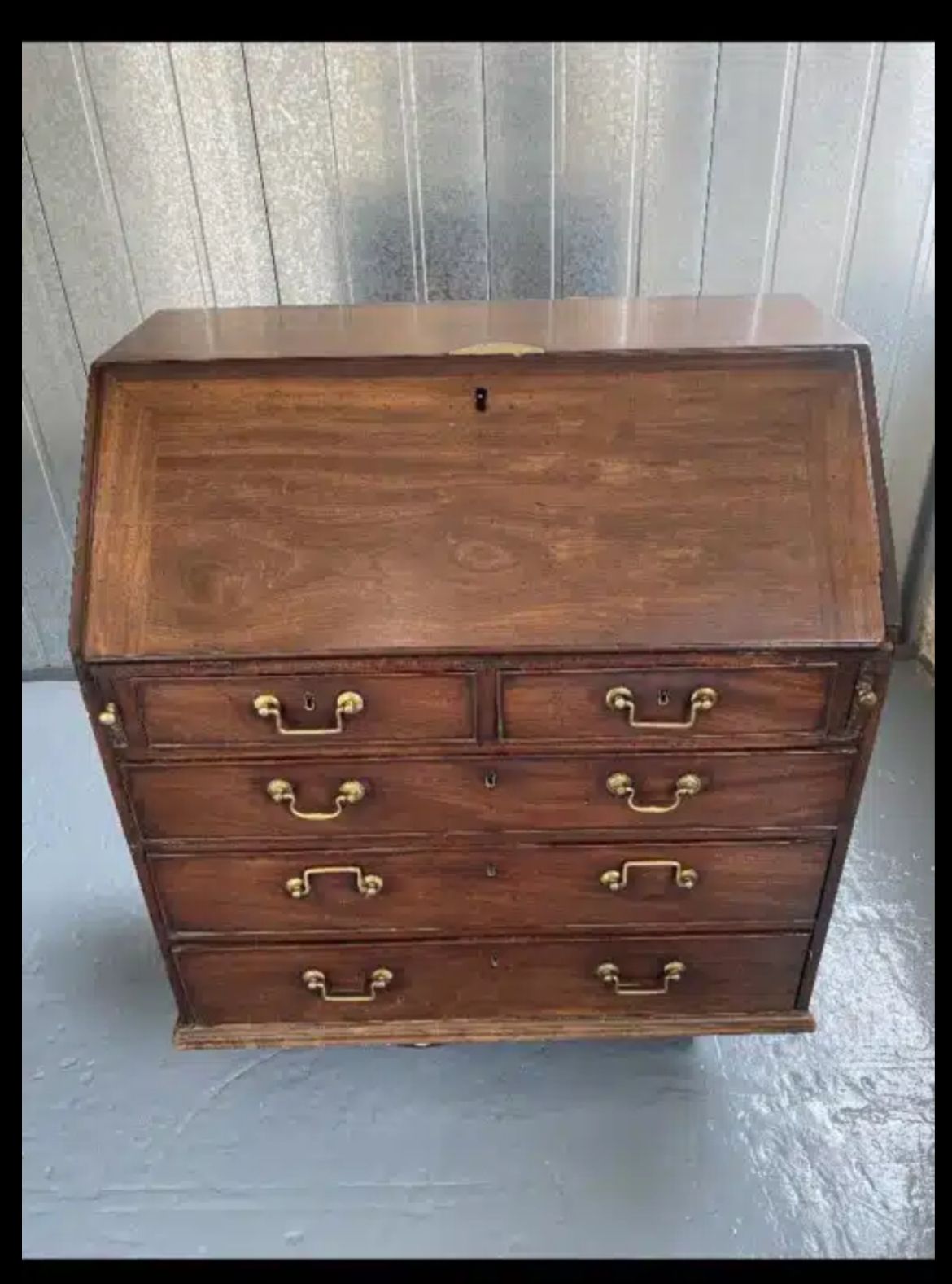 Georgian Bureau, 1700s, Mahogany photo 350.0