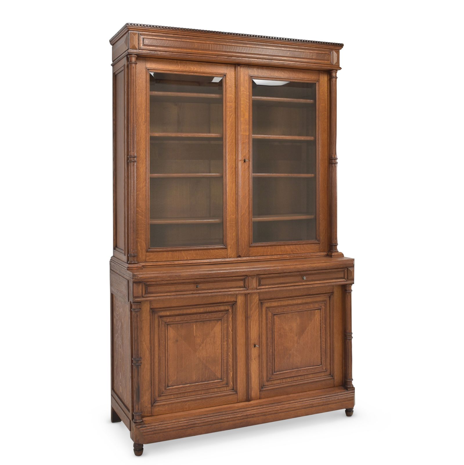 Antique! Display Cabinet Restored From The Wilhelminian Era In 1900, Buffet, Bookcase