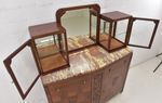 Antique! Display Cabinet Restored Art Deco 1925 Mahogany Buffet Dining Room photo vintage