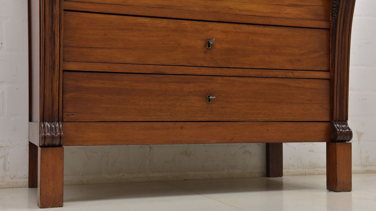 photo for sale Antique! Restored Biedermeier Empire Charles X Chest Of Drawers, Circa 1830