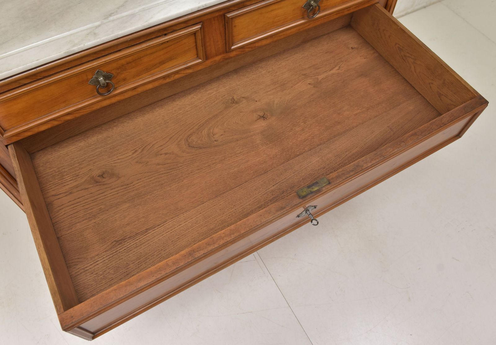 Antique! Mirrored Chest Of Drawers Restored Cherrywood Vanity Unit Wilhelminian Era Drawers photo 1101.0