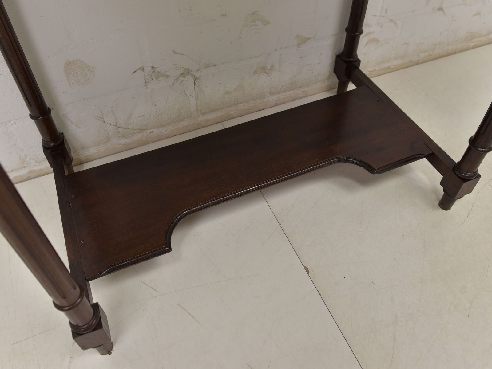 Antique! Dressing Table Restored Historicism 1900 Solid Oak Console Table photo vinterior