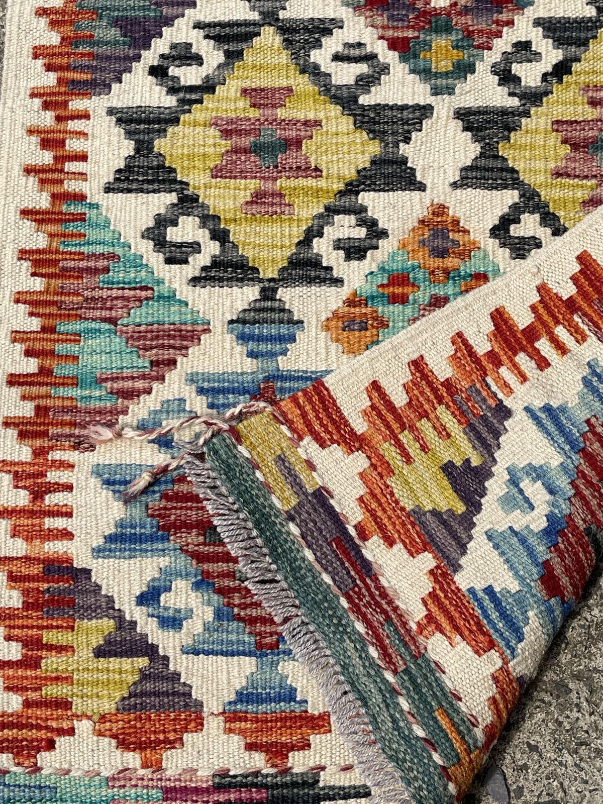 Hand Knotted Chobi Kilim Runner Rug 156 X 61cm photo vintage