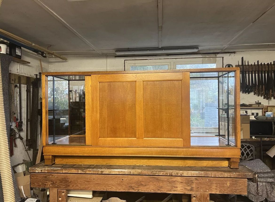 Antique Shop Display Counter Parquet photo vintage