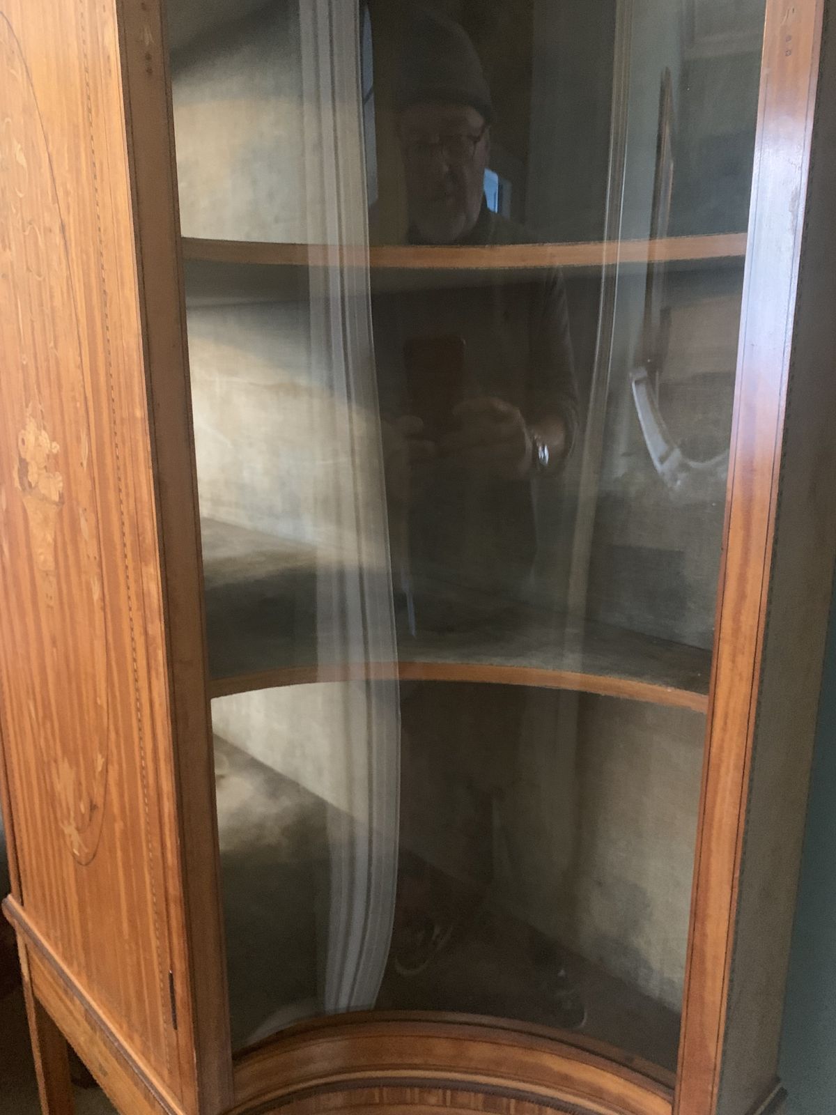 Edwardian Inlaid Satinwood Display Cabinet photo buy